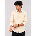 Men39s Striped Casual Shirt White Collar