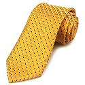 Men's Striped Patterned Tie Polka Dots Jacquard Formal Designer Neckties