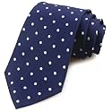 Men's Striped Patterned Tie Polka Dots Jacquard Formal Designer Neckties