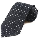 Men's Striped Patterned Tie Polka Dots Jacquard Formal Designer Neckties
