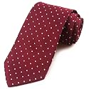 Men's Striped Patterned Tie Polka Dots Jacquard Formal Designer Neckties