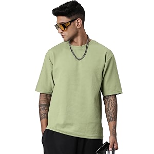 Mens Stylish Round Neck Textured 3 4th