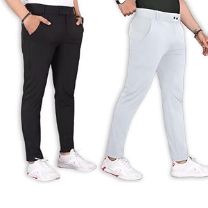 Mens Stylish Slim Fit Trousers for Office