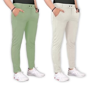 Mens Stylish Slim Fit Lycra Blend Trousers