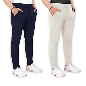 Mens Stylish Slim Fit Lycra Blend Trousers
