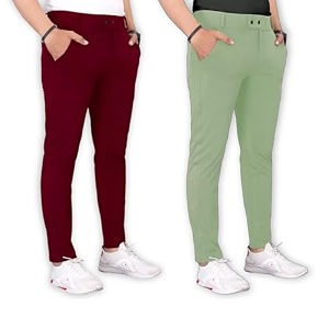 Mens Stylish Slim Fit Trousers for Office