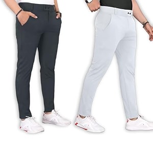 Mens Stylish Slim Fit Trousers for Office
