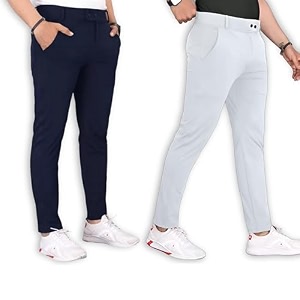 Mens Stylish Slim Fit Trousers for Office