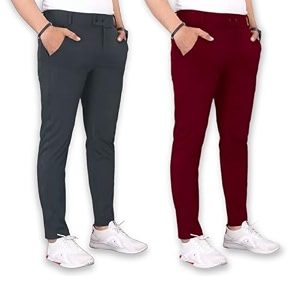 Mens Stylish Slim Fit Trousers for Office