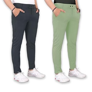 Mens Stylish Slim Fit Lycra Blend Trousers
