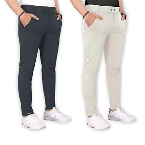 Mens Stylish Slim Fit Lycra Blend Trousers