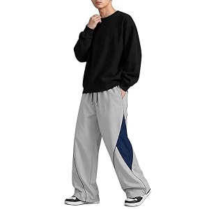 Mens Stylish Track Pants Loose Fit Joggers