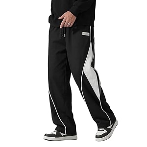 Mens Stylish Track Pants Loose Fit Joggers