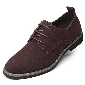 Mens Suede Lace Up Oxfords Classic Wing