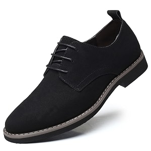 Mens Suede Lace Up Oxfords Classic Wing