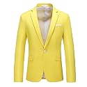 Men's Suit Jacket One Button Elegant Solid Blazer Sport Coats Slim Fit Single Breasted Party Blazer Jacket