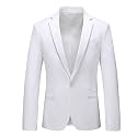 Men's Suit Jacket One Button Elegant Solid Blazer Sport Coats Slim Fit Single Breasted Party Blazer Jacket