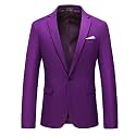 Men's Suit Jacket One Button Elegant Solid Blazer Sport Coats Slim Fit Single Breasted Party Blazer Jacket