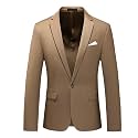 Men's Suit Jacket One Button Elegant Solid Blazer Sport Coats Slim Fit Single Breasted Party Blazer Jacket