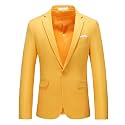 Men's Suit Jacket One Button Elegant Solid Blazer Sport Coats Slim Fit Single Breasted Party Blazer Jacket