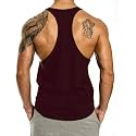 Men39s Summer Inner Vest Stringer Soild Round