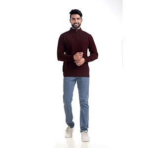 men39s sweat shirts with zippered full sleeves solidrelaxed amp regular fit pure cotton sweatercomfortable and casual winter wear for college office