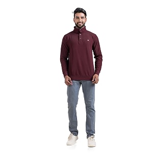 men39s sweat shirts with zippered full sleeves solidrelaxed amp regular fit pure cotton sweatercomfortable and casual winter wear for college office