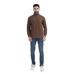 men39s sweat shirts with zippered full sleeves solidrelaxed amp regular fit pure cotton sweatercomfortable and casual winter wear for college office