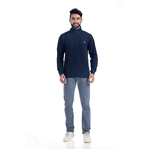men39s sweat shirts with zippered full sleeves solidrelaxed amp regular fit pure cotton sweatercomfortable and casual winter wear for college office