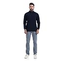 Men's Sweat Shirts with Zippered, Full Sleeves Solid/Relaxed &amp; Regular Fit Pure Cotton Sweater/Comfortable and Casual Winter Wear for College, Office