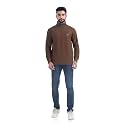 Men's Sweat Shirts with Zippered, Full Sleeves Solid/Relaxed &amp; Regular Fit Pure Cotton Sweater/Comfortable and Casual Winter Wear for College, Office