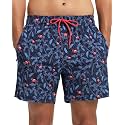 Men's Swim Trunks with Compression Liner 6 Inch Inseam Board Shorts