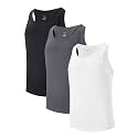 Men's Tank Top Undershirts MicroModal Ultra-Soft A-Shirts 3 Pack