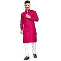 Men39s Textured Lining Ethnic Kurta Pajama Set