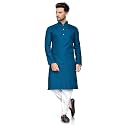 Men39s Textured Lining Ethnic Kurta Pajama Set