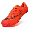 Men's Track Spike Shoes Lightweight Breathable Running Sneakers for Distance Sprinting Athletic Training Jumping Track and Field Suitable for Women and Girls