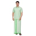 Men39s Traditional Indian Shirt and Dhoti Set