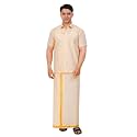 Men39s Traditional Indian Shirt and Dhoti Set