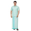 Men39s Traditional Indian Shirt and Dhoti Set