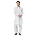 Men39s Traditional Pathani Kurta Salwar Set Red