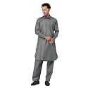 Men39s Traditional Pathani Kurta Salwar Set Red