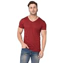 Men39s V Neck Half Sleeve Cotton Blend