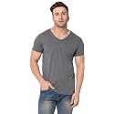Men39s V Neck Half Sleeve Cotton Blend