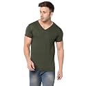 Men39s V Neck Half Sleeve Cotton Blend