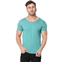 Men39s V Neck Half Sleeve Cotton Blend