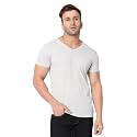 Men39s V Neck Half Sleeve Cotton Blend