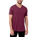 Men's V-Neck T-Shirt Fitted Short Sleeve Soft Cotton Vneck Tees S-2XL
