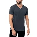 Men's V-Neck T-Shirt Fitted Short Sleeve Soft Cotton Vneck Tees S-2XL
