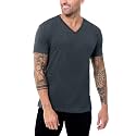 Men's V-Neck T-Shirt Fitted Short Sleeve Soft Cotton Vneck Tees S-2XL