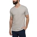 Men's V-Neck T-Shirt Fitted Short Sleeve Soft Cotton Vneck Tees S-2XL